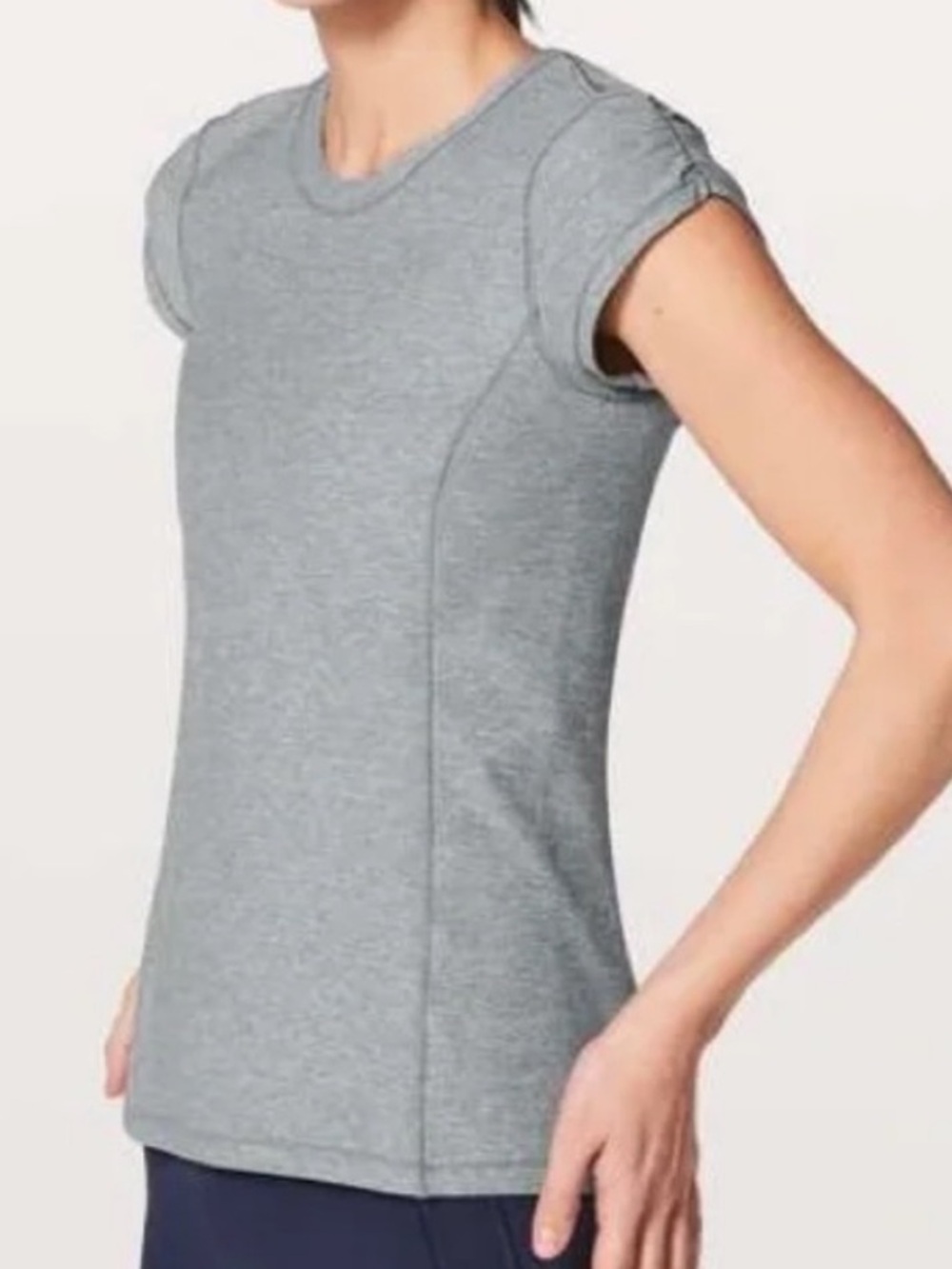 🌺lululemon athletica cap Sleeve Tee in Heather Gray 🌺 time to sweat top